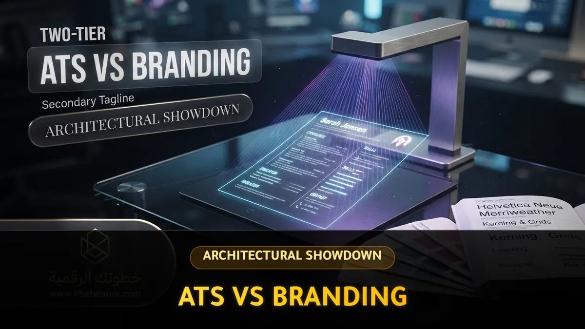 Visual representation of an ATS optimized resume architecture versus a heavily branded graphic resume layout.