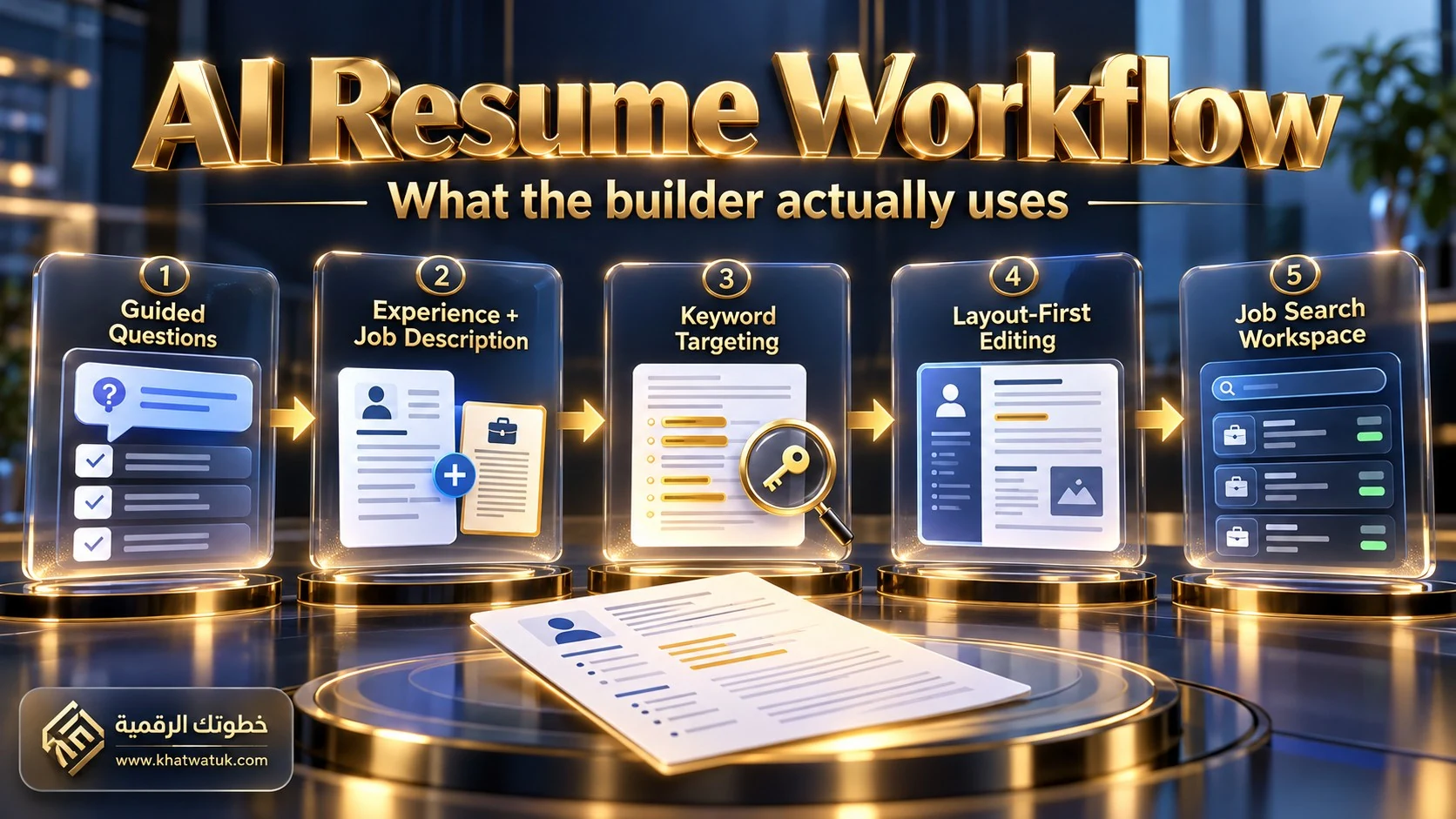 Visual comparison of AI resume builder workflow approaches.