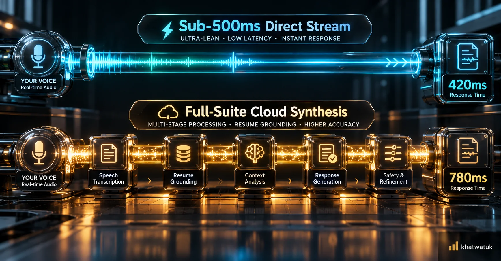 Audio latency and response speed comparison between interview copilots