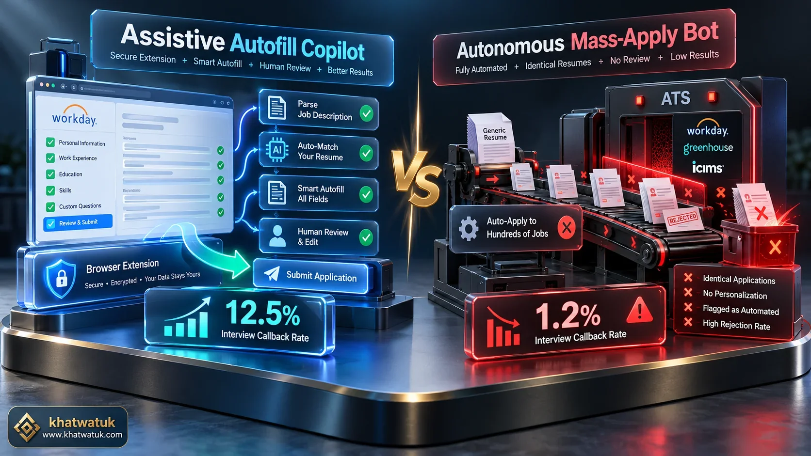 Assistive Job Application Autofill vs Autonomous Mass Apply Bots Comparison Framework