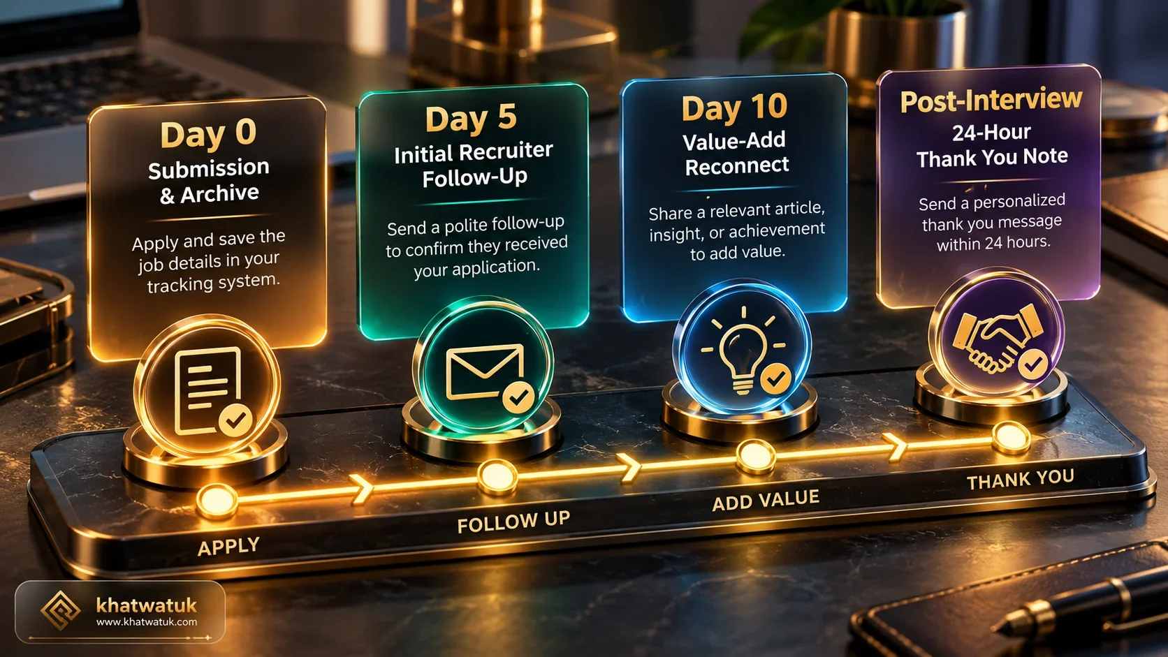 Strategic Job Application Recruiter Follow-Up Cadence Timeline