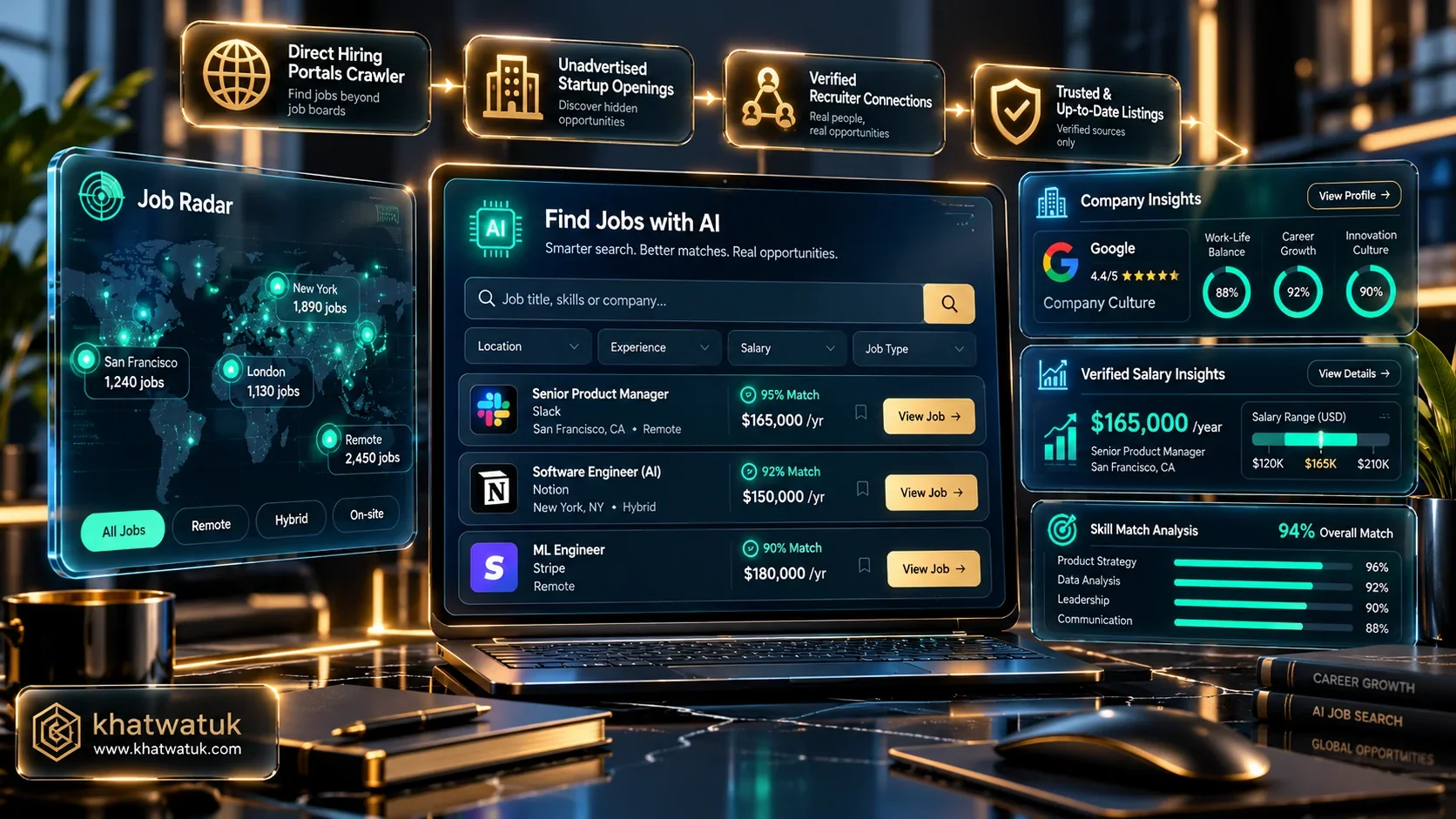 Best AI tool to find jobs dashboard and unlisted openings scanner