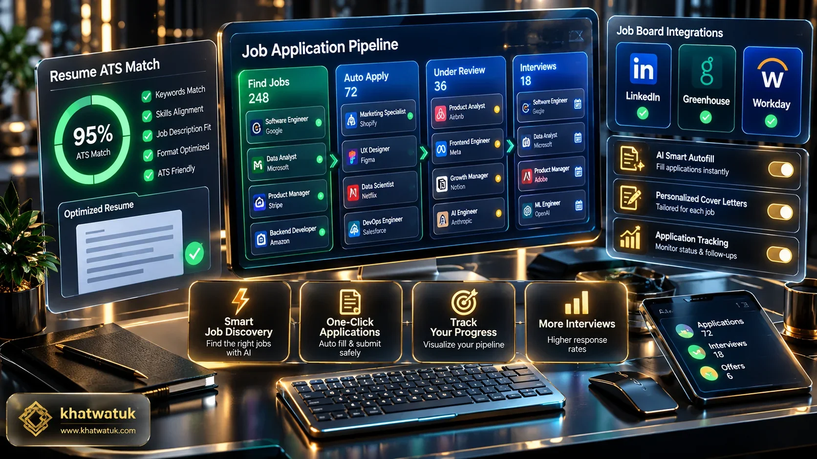 How to automate job applications command dashboard and smart tools