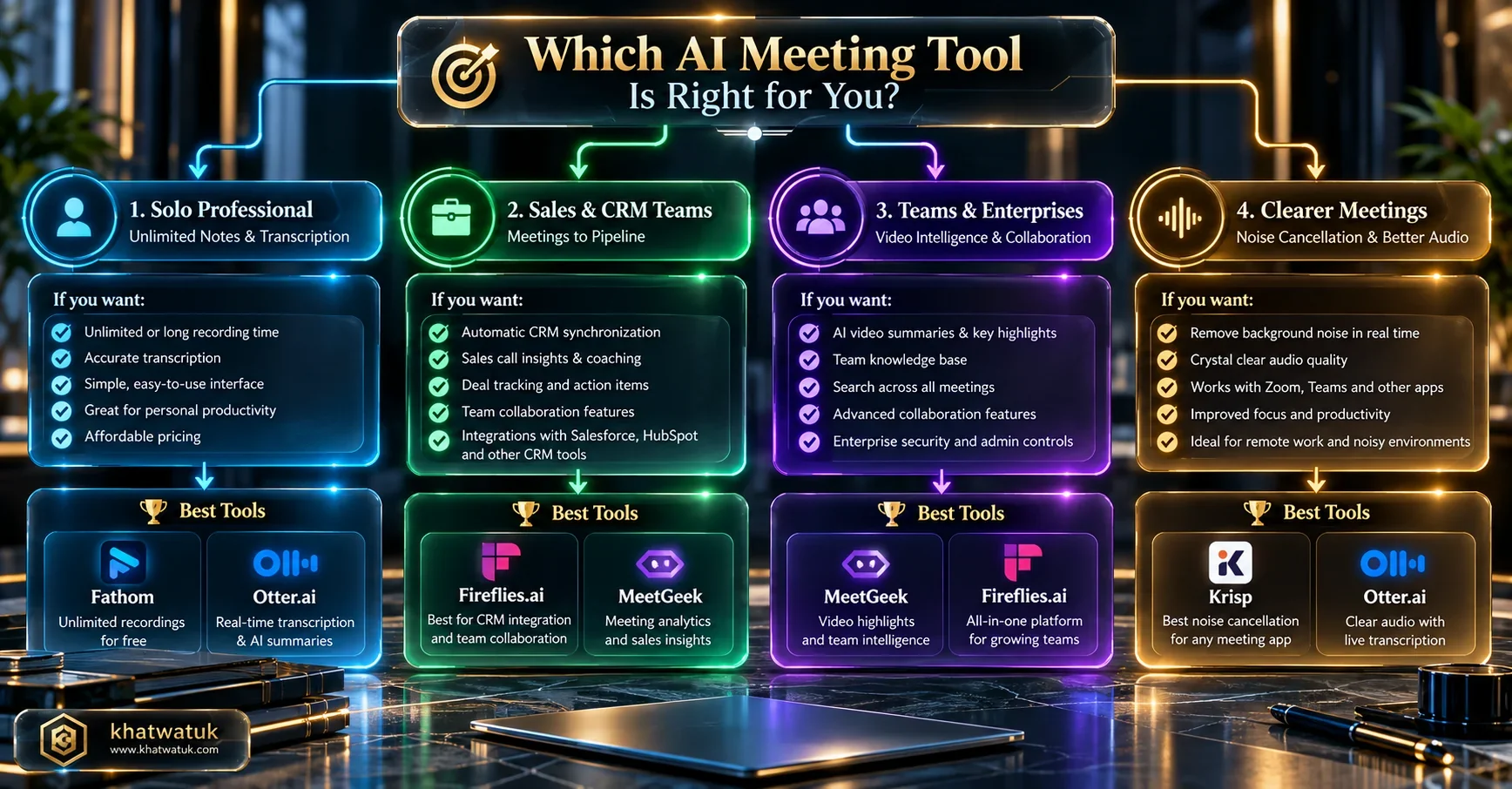 Strategic buyer decision roadmap matrix for selecting the best Fireflies.ai alternative in 2026