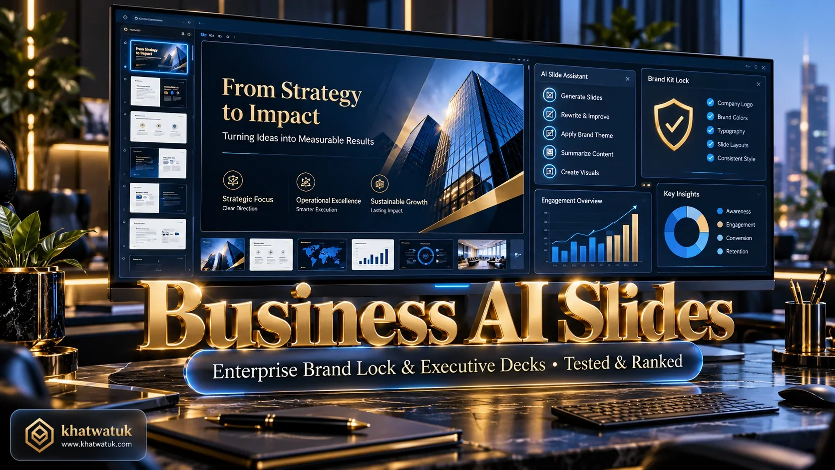 Best AI presentation software for business enterprise comparison interface
