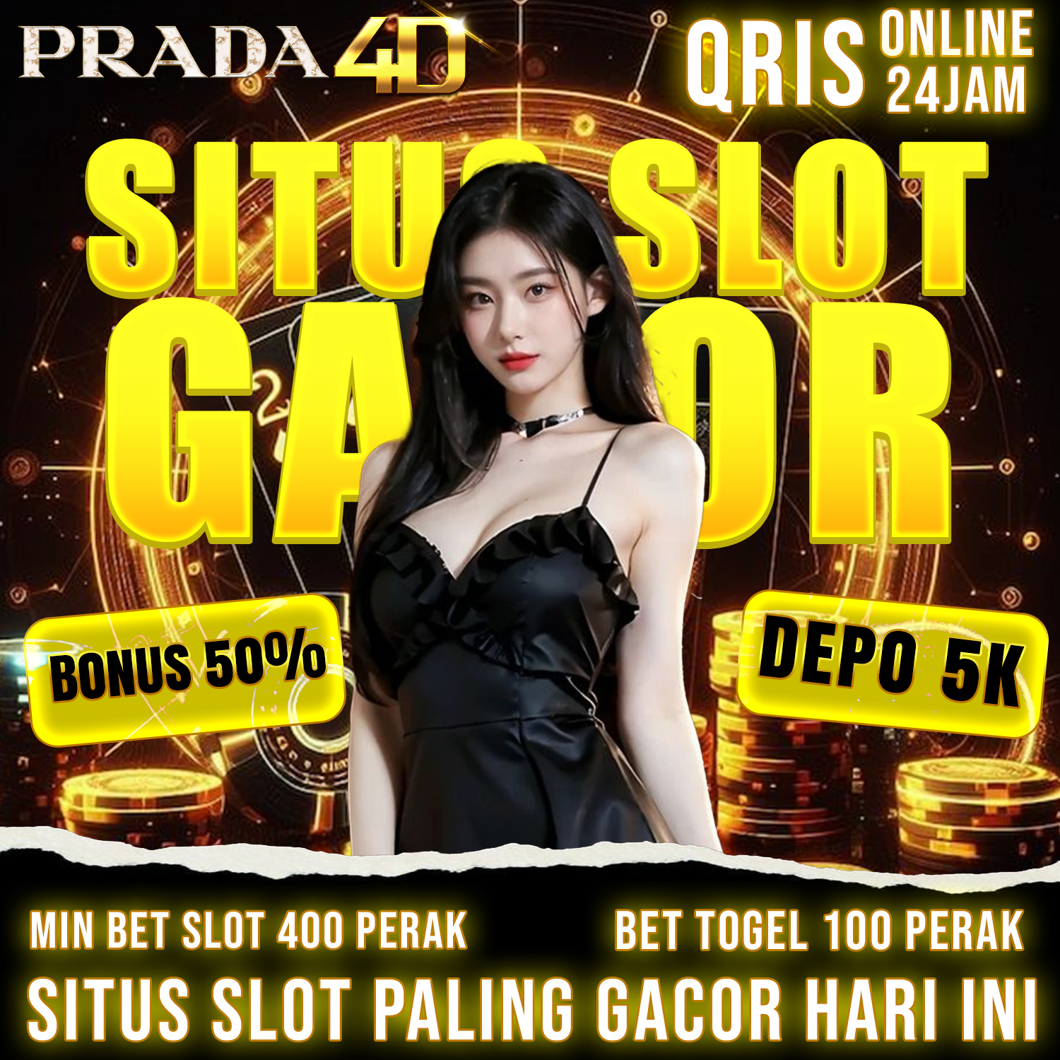 PRADA4D - Hot! Promo Slot Deposit 5000 & Link Login Tanpa VPN image 1