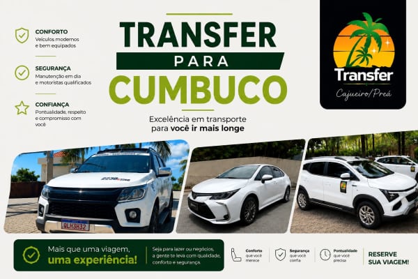 Transfer para Cumbuco | Aeroporto e Fortaleza