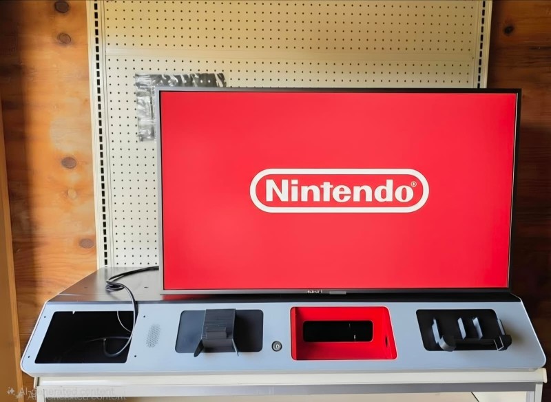 Nintendo Switch Retail Kiosk TV with Custom Mount - Kiosks (Good ...