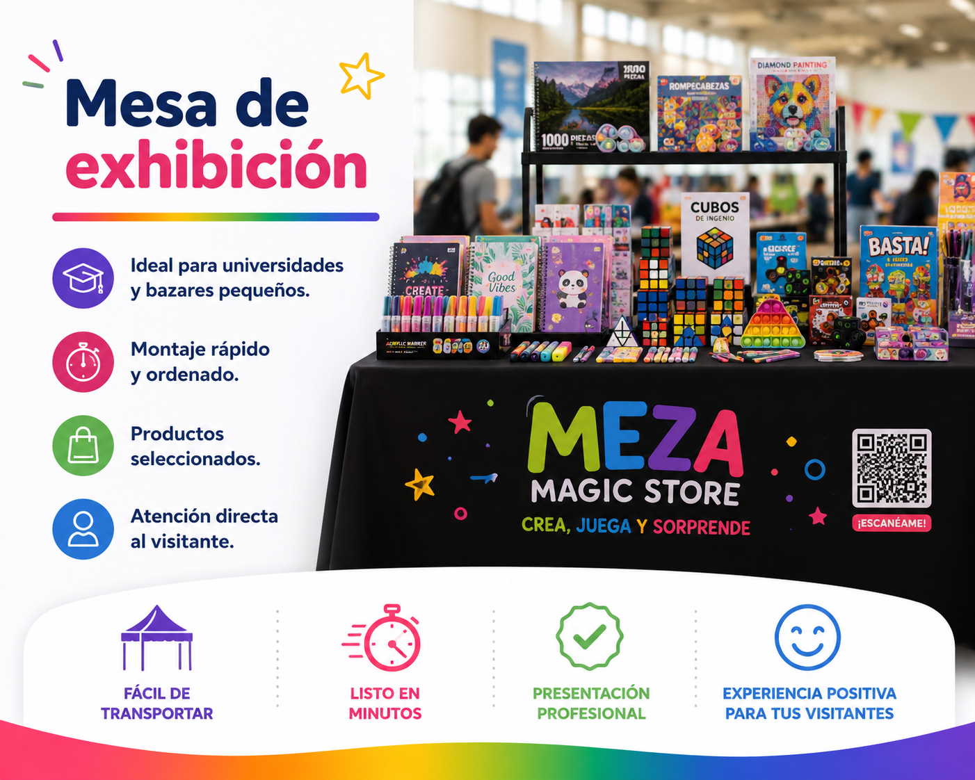 Mesa de exhibición MEZA MAGIC STORE