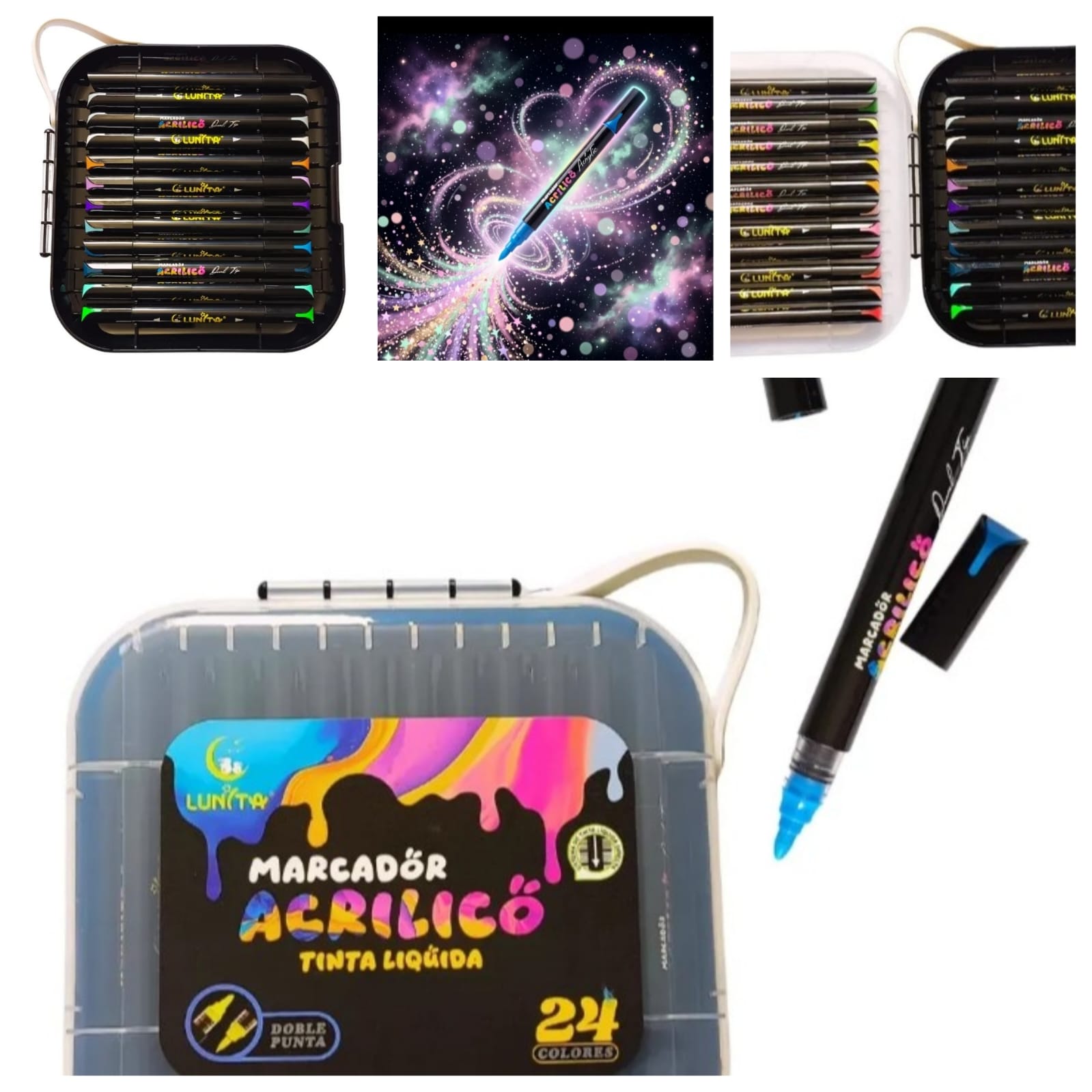 Plumones Acrílicos 24 Pzs
