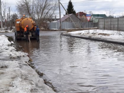 В городе продолжаются противопаводковые мероприятия