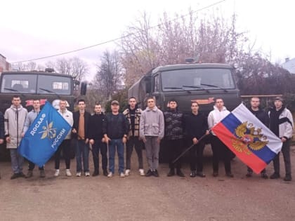 Взвод будущих военных водителей сформирован в городе