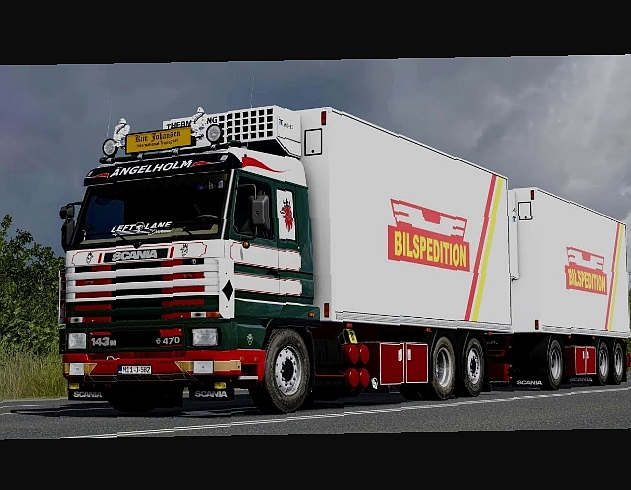 МОД Scania 143M 470 Combo 6x2 Rigid   3 Axle Trailer v3.0 ДЛЯ EURO TRUCK SIMULATOR 2