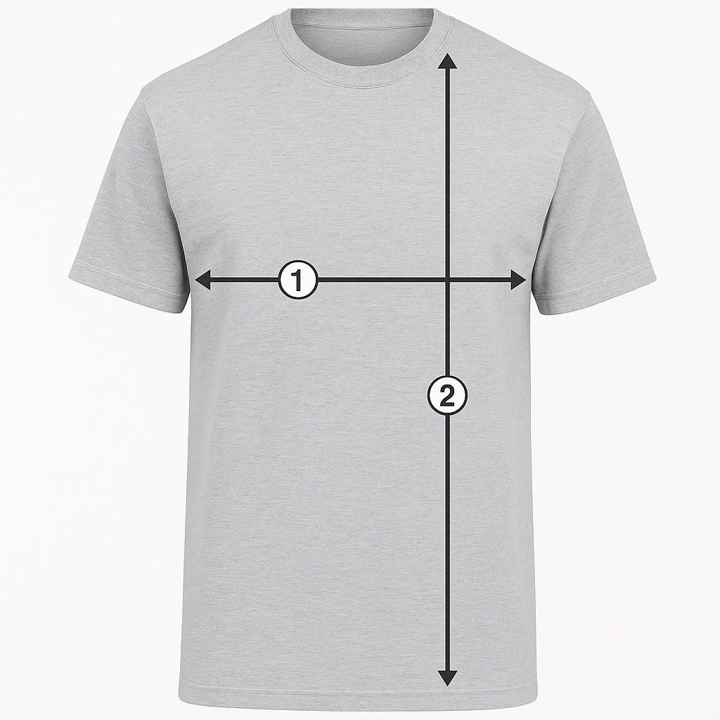Size guide measurement illustration