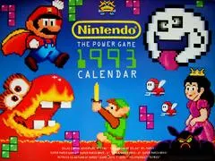 Nintendo The Power Game 1993 Calendar Nintendo Power