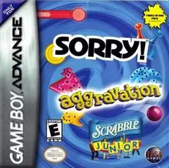 Aggravation / Sorry / Scrabble Jr GameBoy Advance