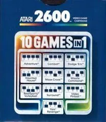 10 Games in 1 Cartridge Atari 2600