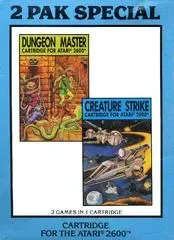 2 Pak Special: Dungeon Master / Creature Strike Atari 2600