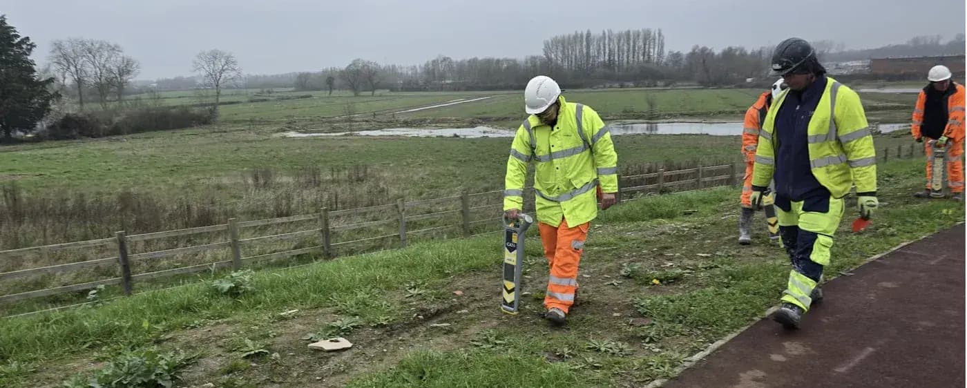 Genny & CAT training on a live utility site
