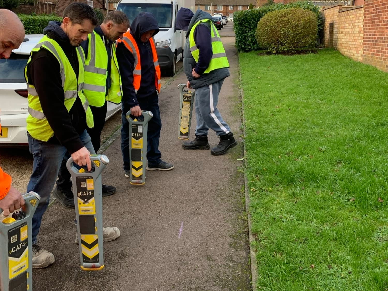 On-site utility detection training for EUSR registration