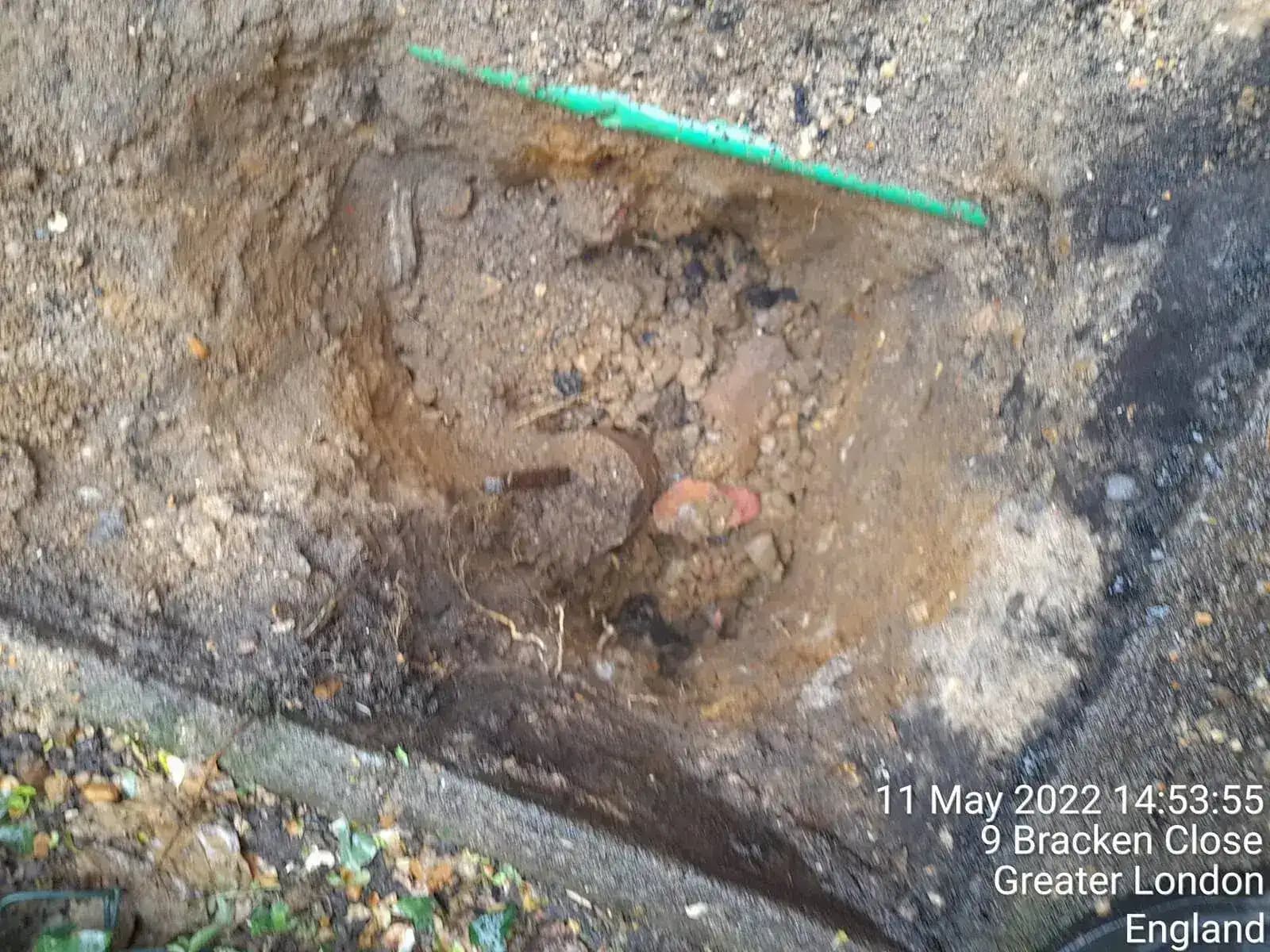 Safe dig training in progress