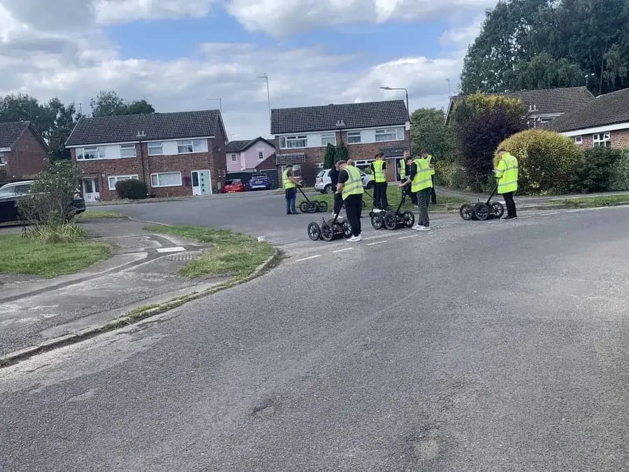 Utility mapping equipment training session