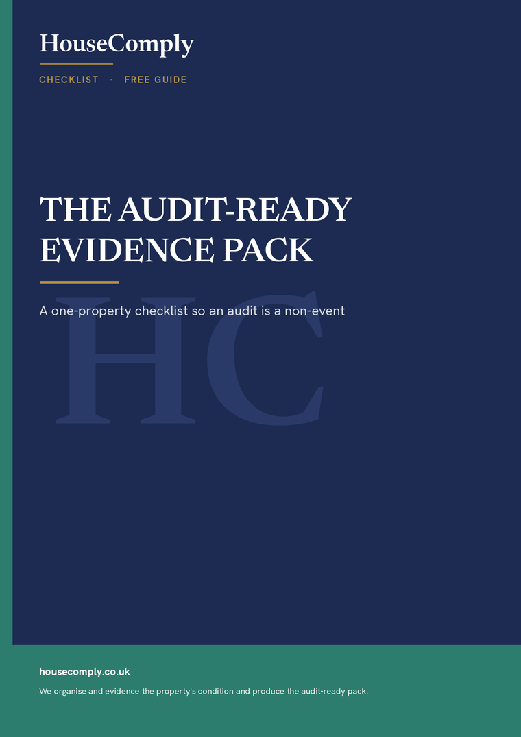 Cover: The Audit-Ready Evidence Pack