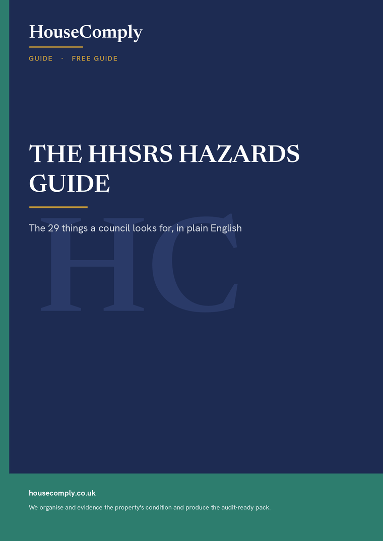 Cover: HHSRS Hazards Guide