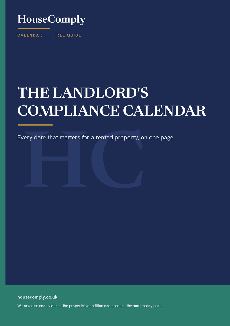 Cover: The Landlord's Compliance Calendar