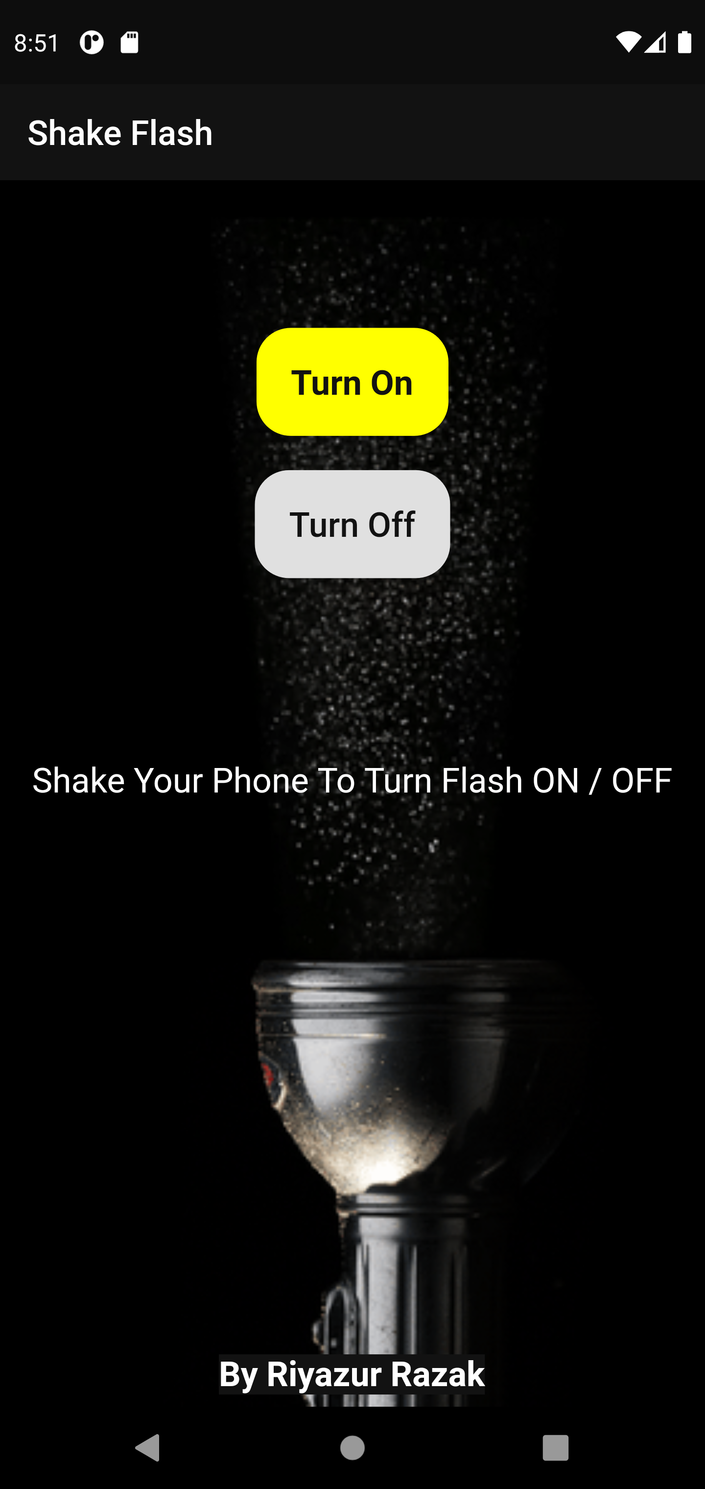 GitHub RiyazurRazak/ShakeFlash Just Shake Your Phone To Turn On and