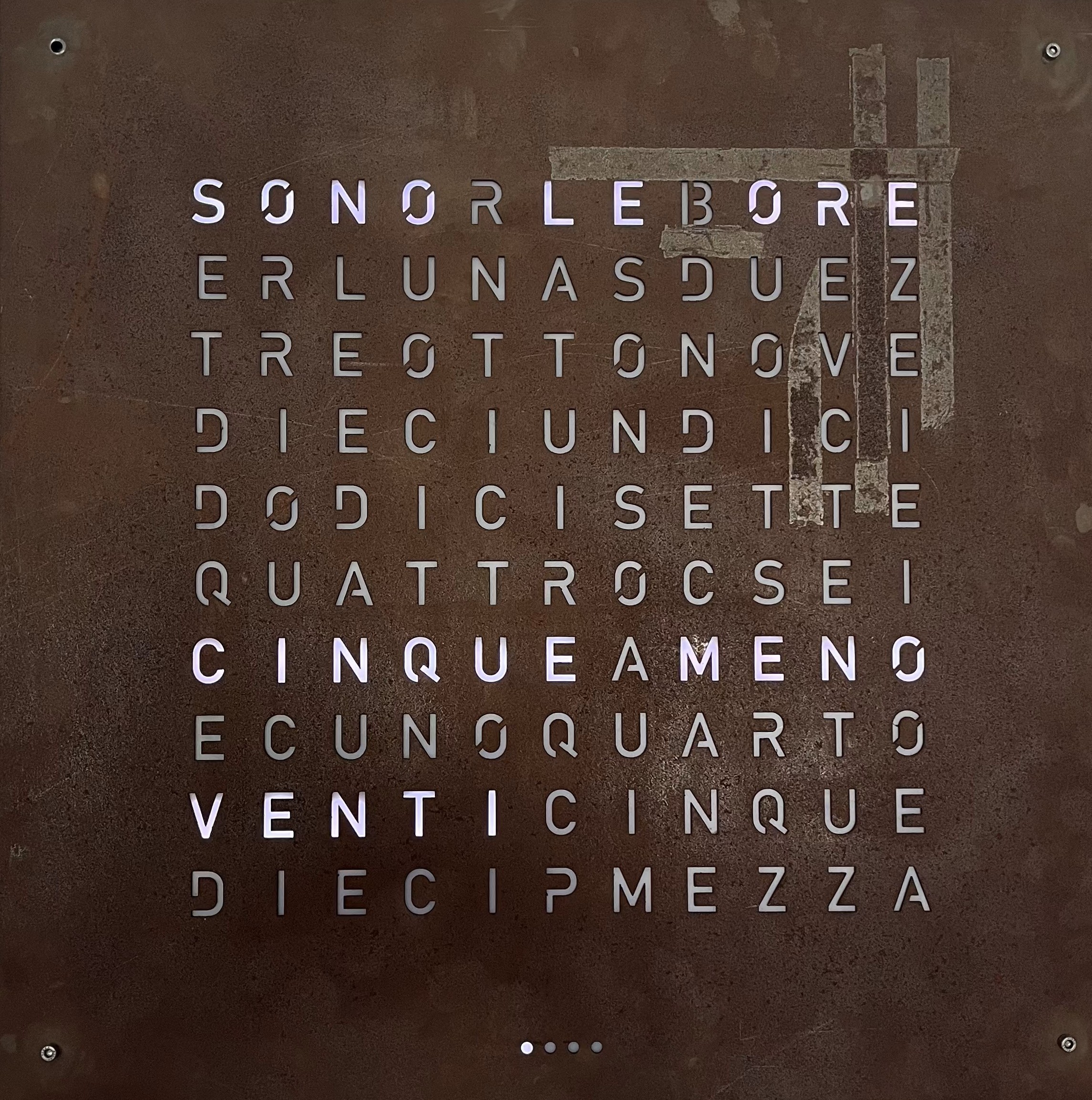 A Clock Made of Words Image