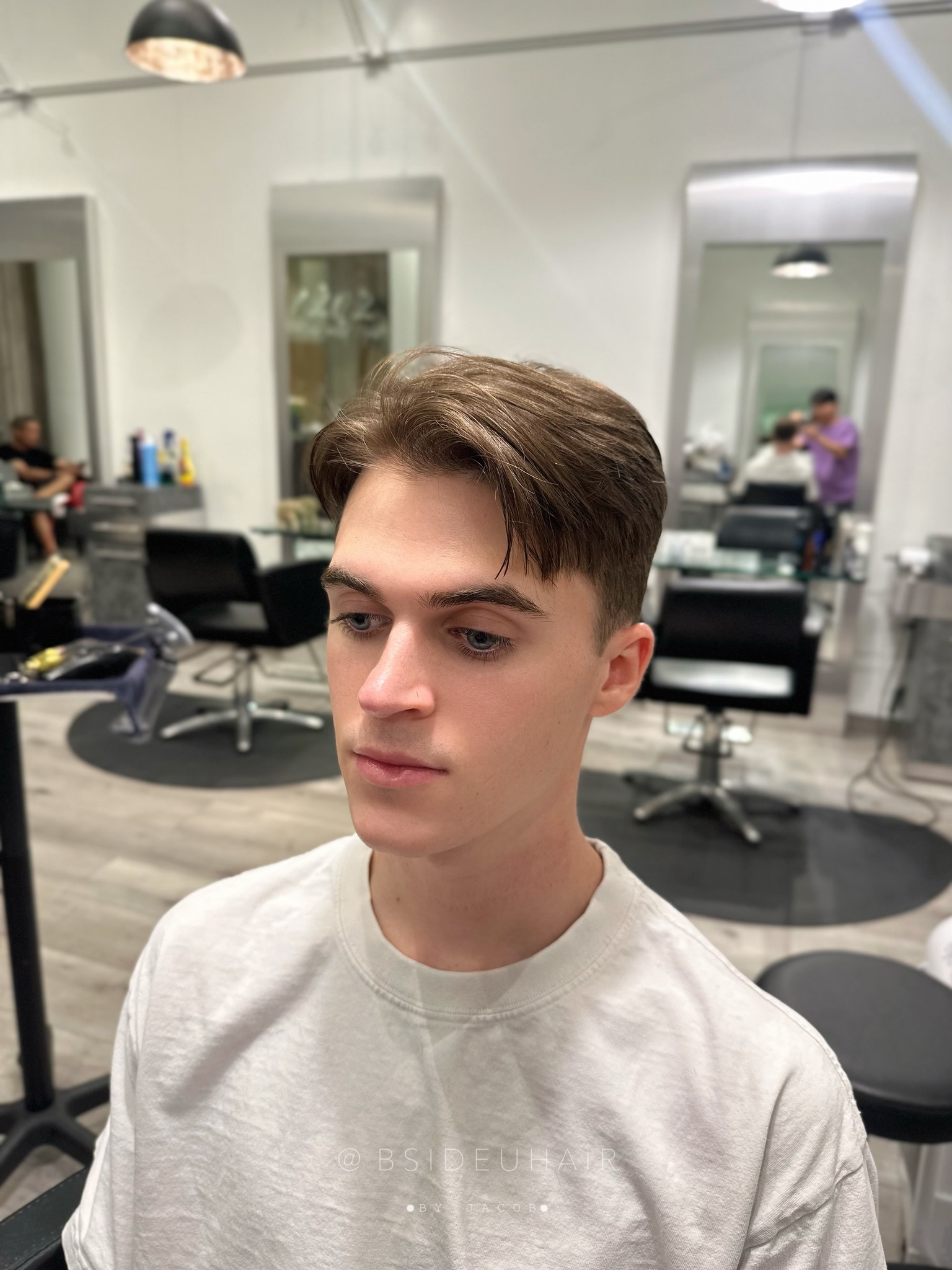 Jacob traditional haircut at B SIDE U