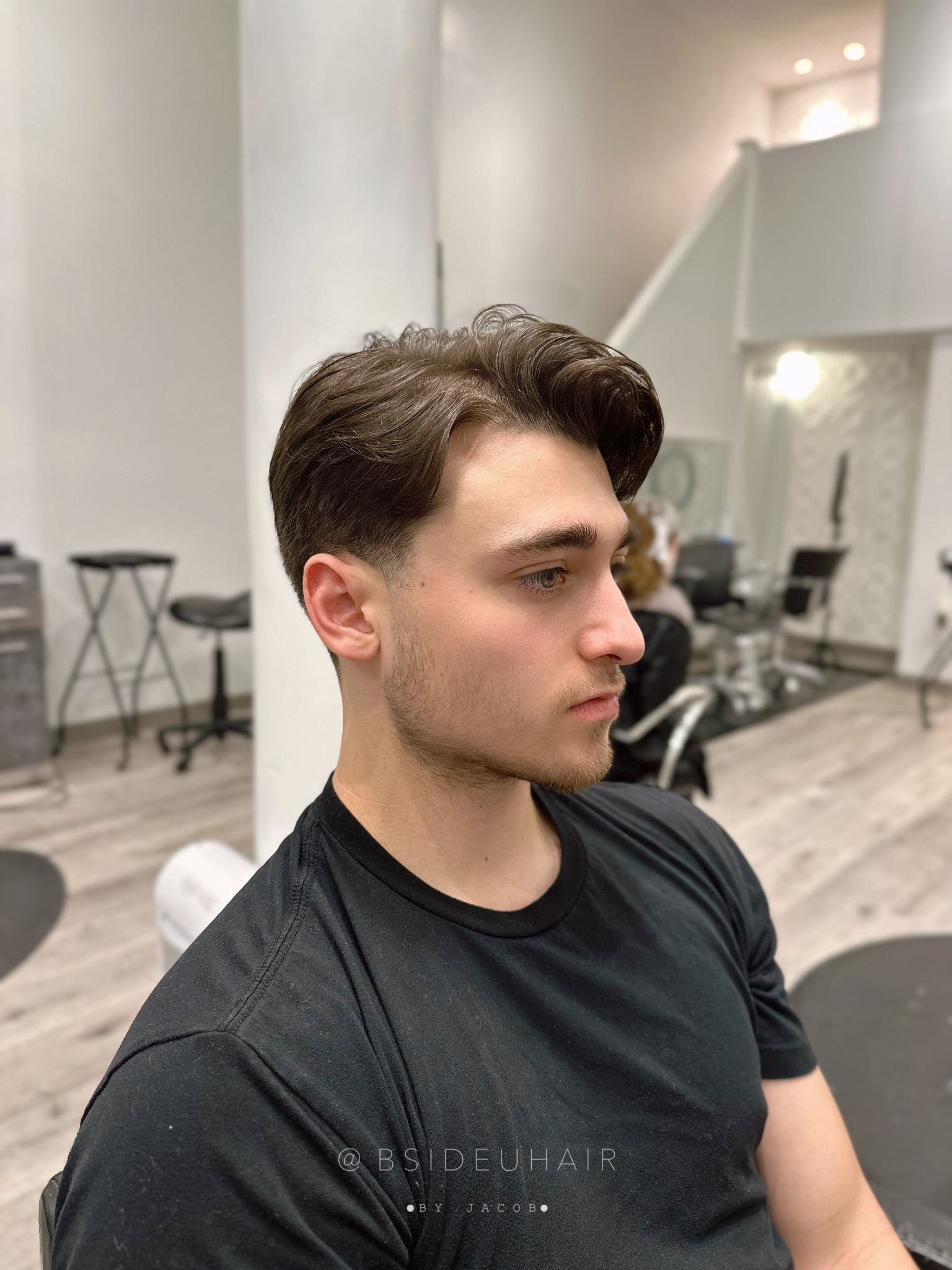 Jacob clean classic haircut at B SIDE U
