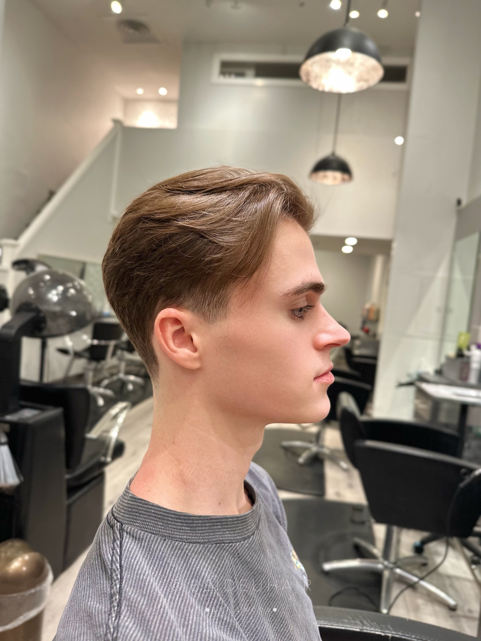 Jacob scissors cut at B SIDE U