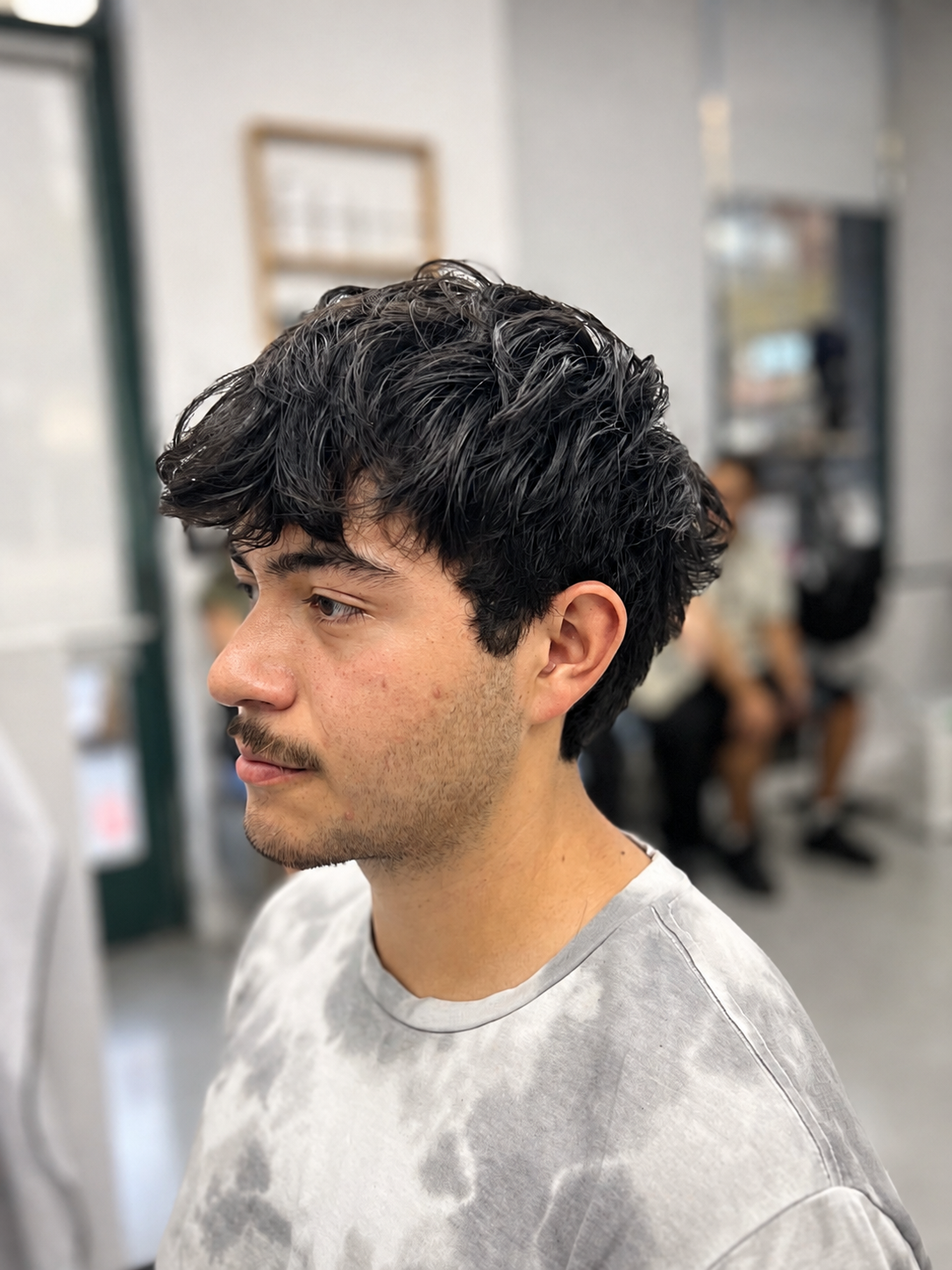 Textured fringe haircut by Joanna in San Gabriel