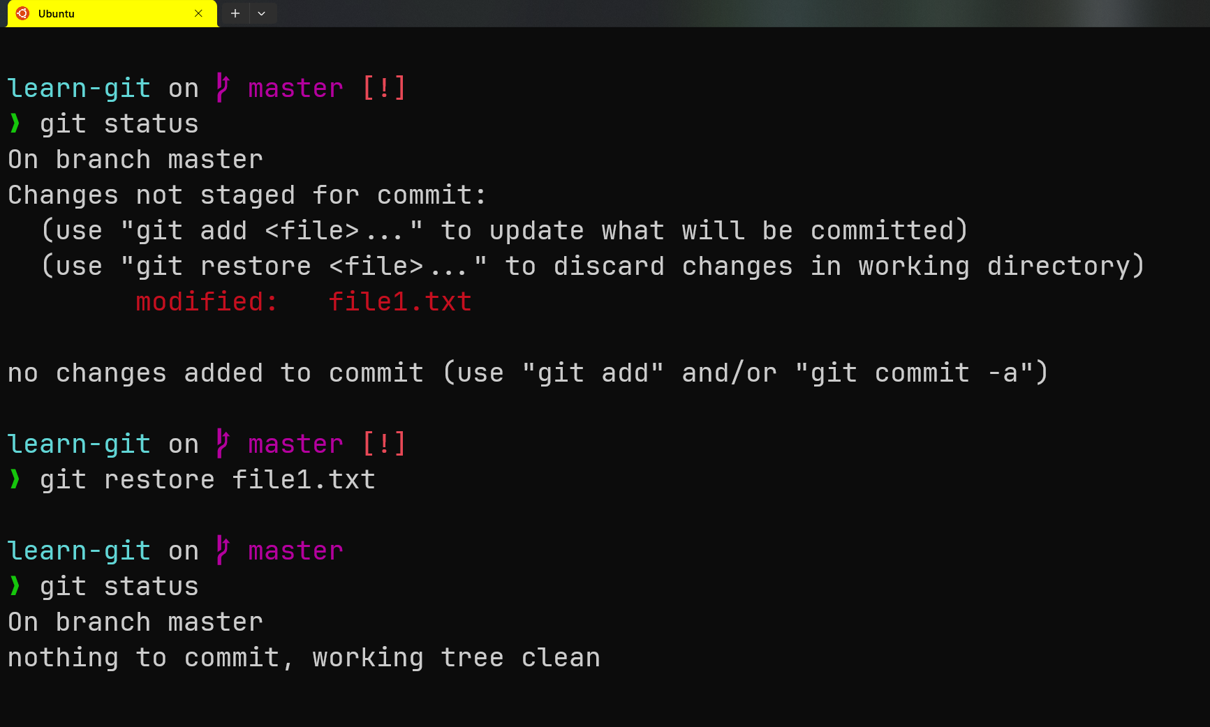 image removing file1.txt from local file