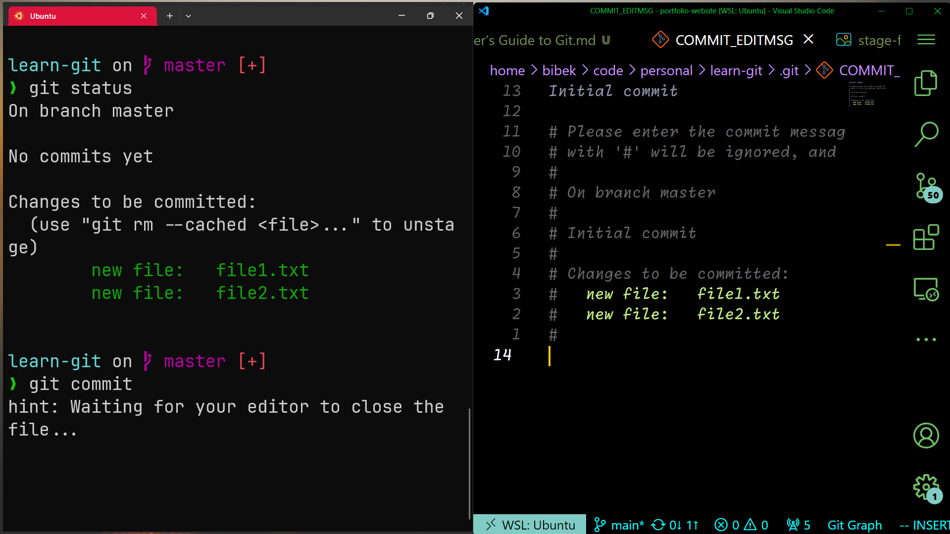 image creating first commit