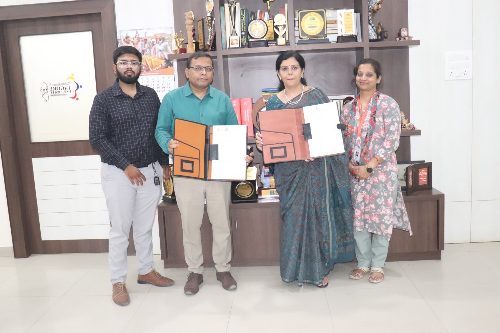 MOU has been signed to support RNTU in developing technological solutions for Millet Promotion and Enterprise Development in Tribal Area