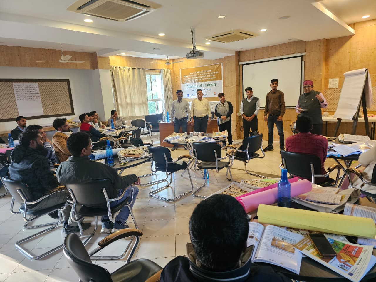 Practice session by trained participants using Module