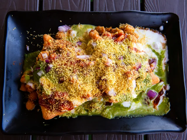 Aloo Tikki with Chana