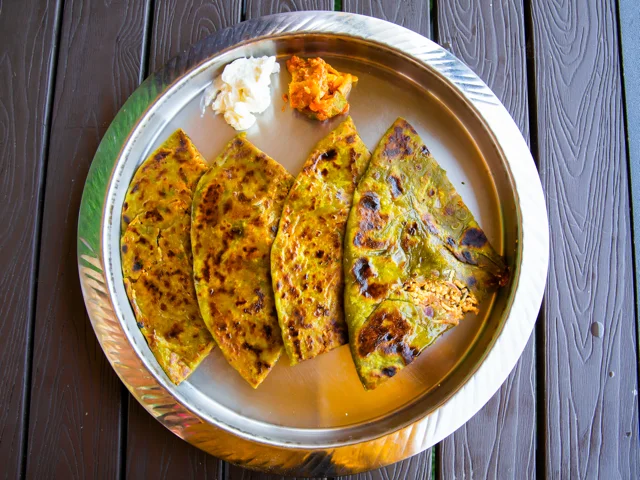 Makki and Methi Da Parantha