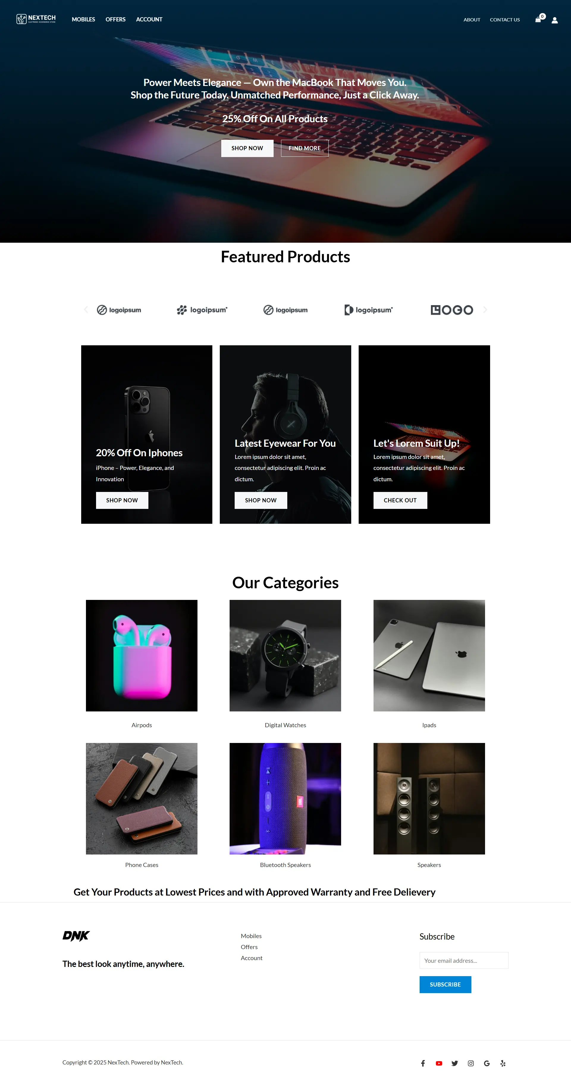 NexTech - Ecommerce Site