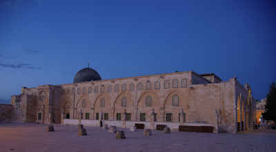 Al-Masjid Al-Aqsa Mosque at Dusk, Al-Quds