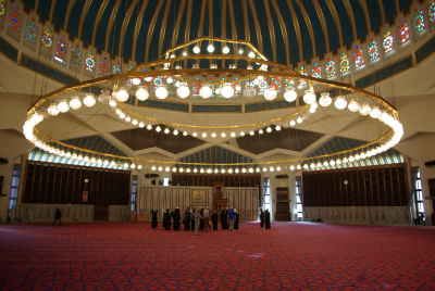 King Abdullah I Mosque Interior, Amman Jordan