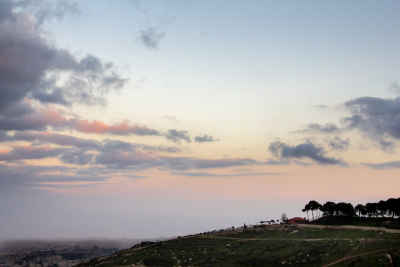 Twilight Skyline View from Mount Scopus, Al-Quds