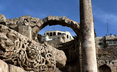 Ancient Roman Ruins, Governor's Headquarters, Amman