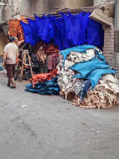 Sorting and Stacking Sacrificial Hides in Cairo Tanneries