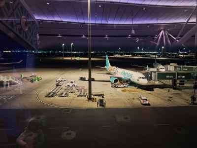 Flynas Aircraft at King Abdulaziz International Airport Jeddah