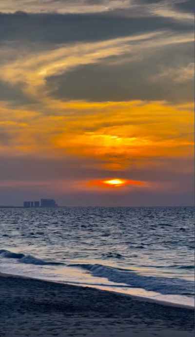 Mediterranean Sunset, Green Beach, Al-Alameen City