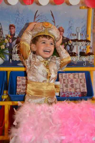 Child in Ottoman Sultan Costume at Party, Giza